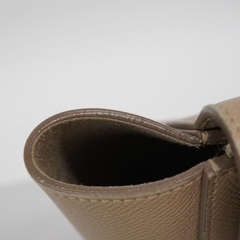 Celine Handbag Belt Bag Leather Beige Gold Hardware 2way Bag Ladies