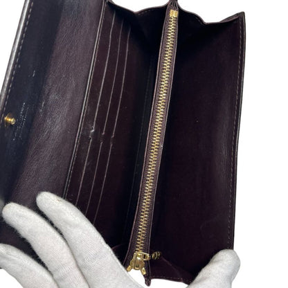 Louis Vuitton M93524 Vernis Portefeuille Sarah Long Wallet With Two-fold Zipper