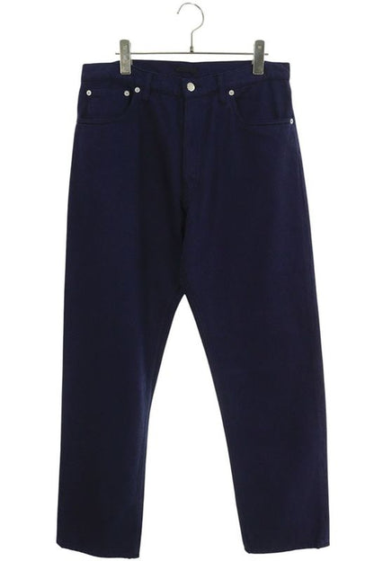 Prada Gep358 Back Triangle Plate Old Denim Pants Men's 32