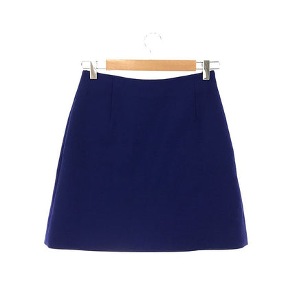 Christian DIOR - Wool Bijoux Button Skirt - 36 - Navy - Women's