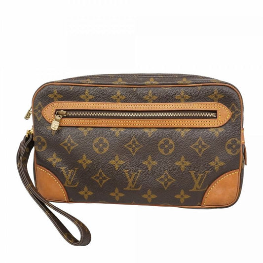 Louis Vuitton Clutch Bag Monogram Marly Dragonne GM M51825 Brown Men's