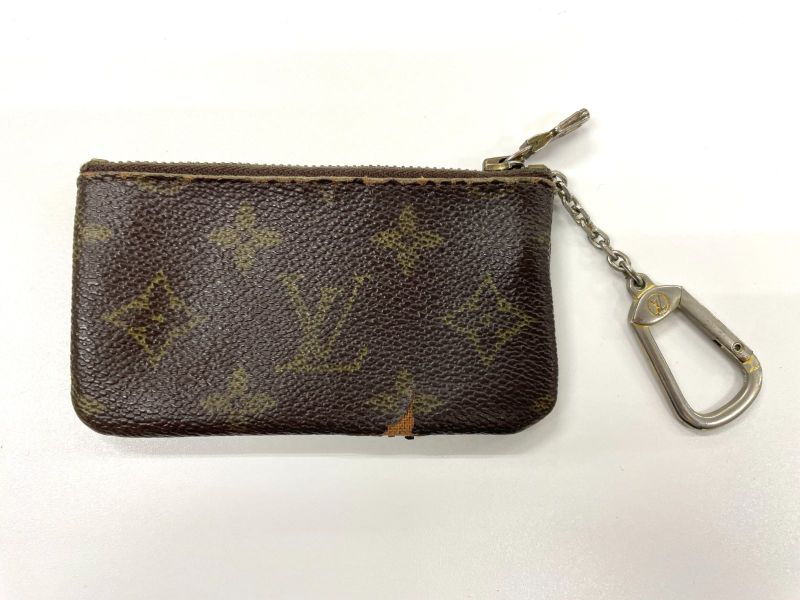 Louis Vuitton Monogram Pochette Cles Coin Case M62650 Brown Made In France