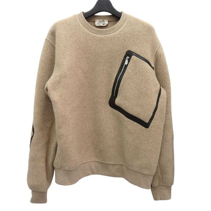 Hermes Crewneck Knit Pullover Sweatshirt Piping Crewneck Sweater Wool Cashmere