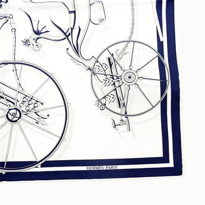 Hermes Gavroche 45 Scarf Voitures En Equilibre Silk Daisuke Nomura