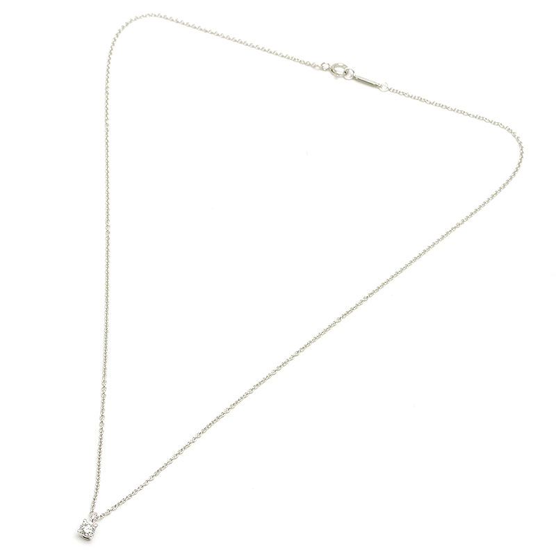 Tiffany & Co Tiffany & Co Solitaire Necklace Pt950 1P Diamond