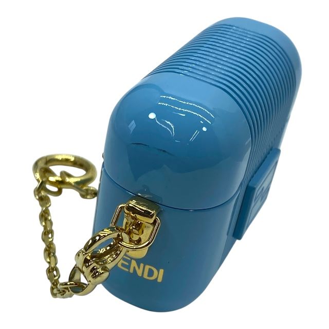 Fendi Airpods Case Airpods Case Earphone Case Key Holder Charm Light Blue Gold