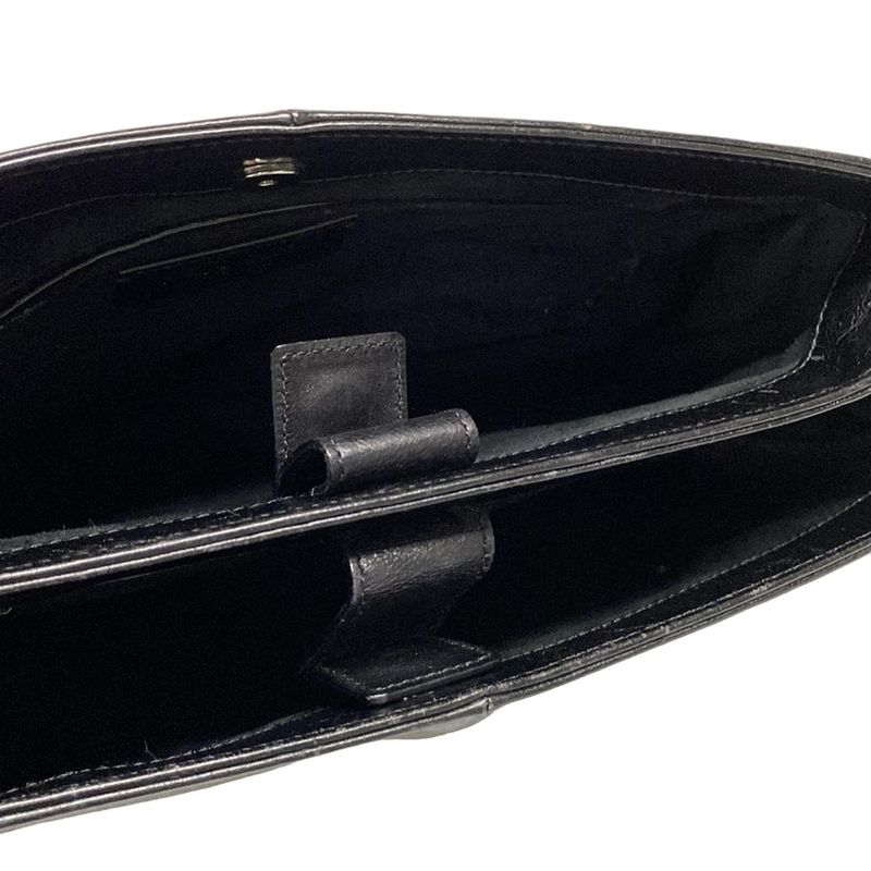 Yvessaint Laurent Rivegauche (ysl) Shoulder Bag Mombasa 105480 Black Leather