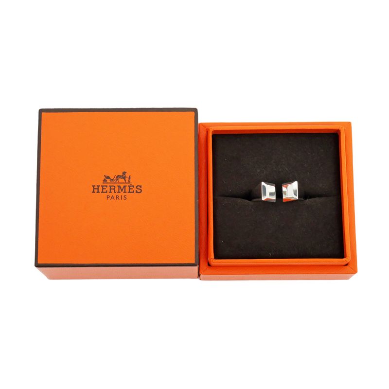 Hermes Ring Cour De Forges GM Size 53 Ag925 Silver - Accessories -