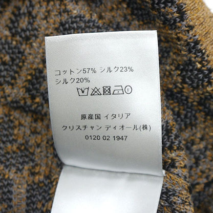 Dior Knit Short Sleeved Polo Shirt 283m830at355 S Brown