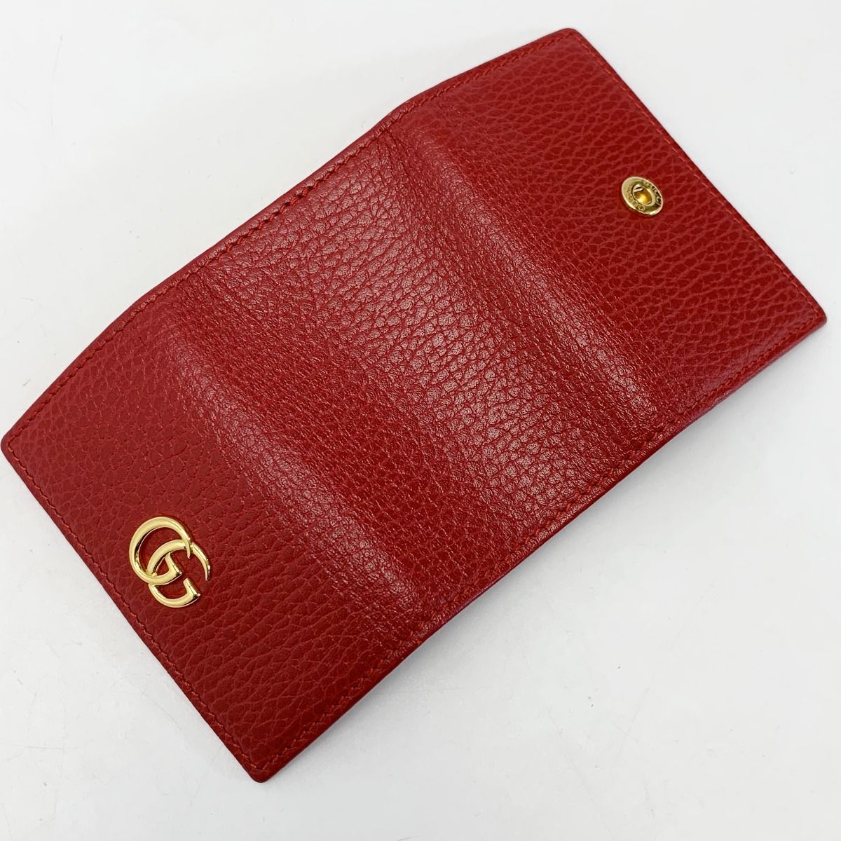 Gucci Petitmarmont Leather 456118 Red Key Case Key Holder