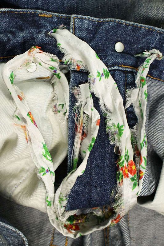 Balenciaga 814161 Trw62 Drawcord Baggy Denim Pants Men's XS