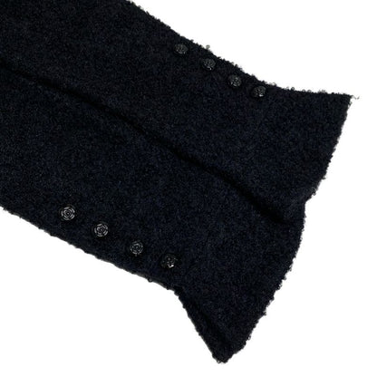 Chanel Skirt Suit Size 36 S Ladies - P36756/p36722 Black Mohair Blend W/camelia