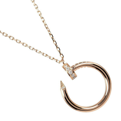 Cartier Juste Un Clou 18K Pink Gold And Diamonds Ladies 5.66g Necklace