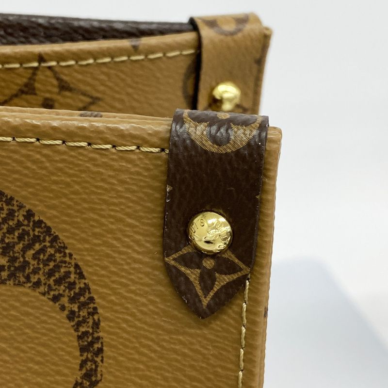 Louis Vuitton Tote Monogram Giant Reverse On-the-go GM M44576 Brown 2-way Bag