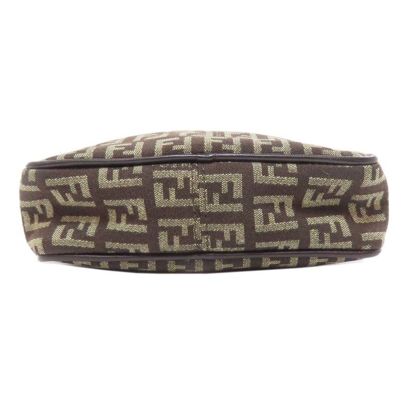 Fendi Zucca Pattern Shoulder Bag Canvas Women