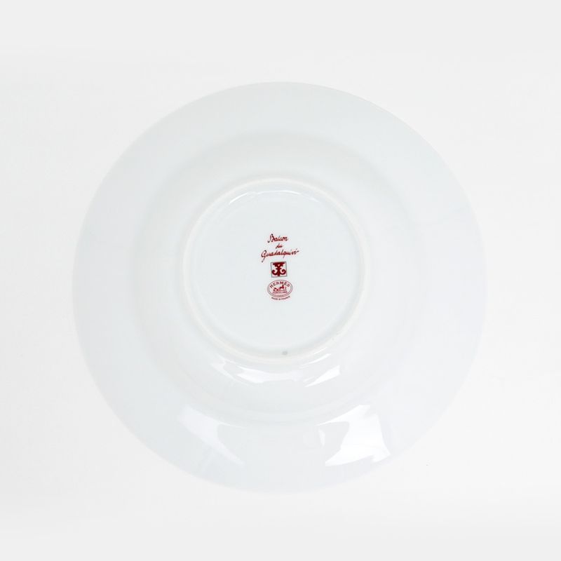 Hermes Supplate Gadal Kivil White RED Plate Pottery Tableware Accessorie