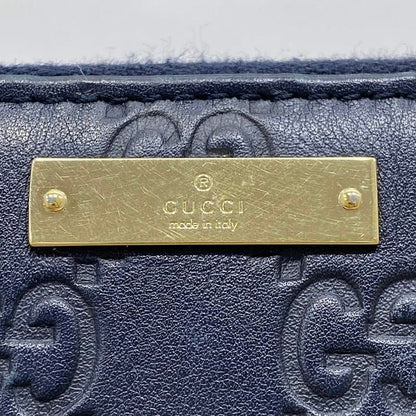 Gucci Round Zipper Long Wallet Navy Striped Line 307980 Wallet