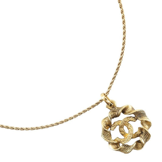 Chanel Coco Mark Vintage Gold Plated Ladies 7.5g Necklace