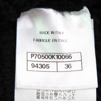 CHANEL 21P P70500 100% Cotton Coco Mark Button Coco Button Cropped Knit