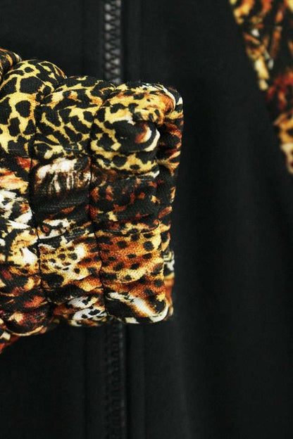 Celine 2y949435s Zip-up Leopard Blouson Men's M