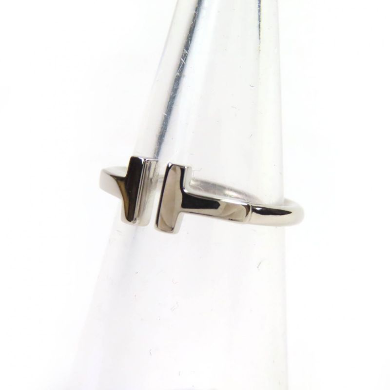 Tiffany & Co T-wire Ring 18K White Gold Accessory Ring White Gold Size Approx 8