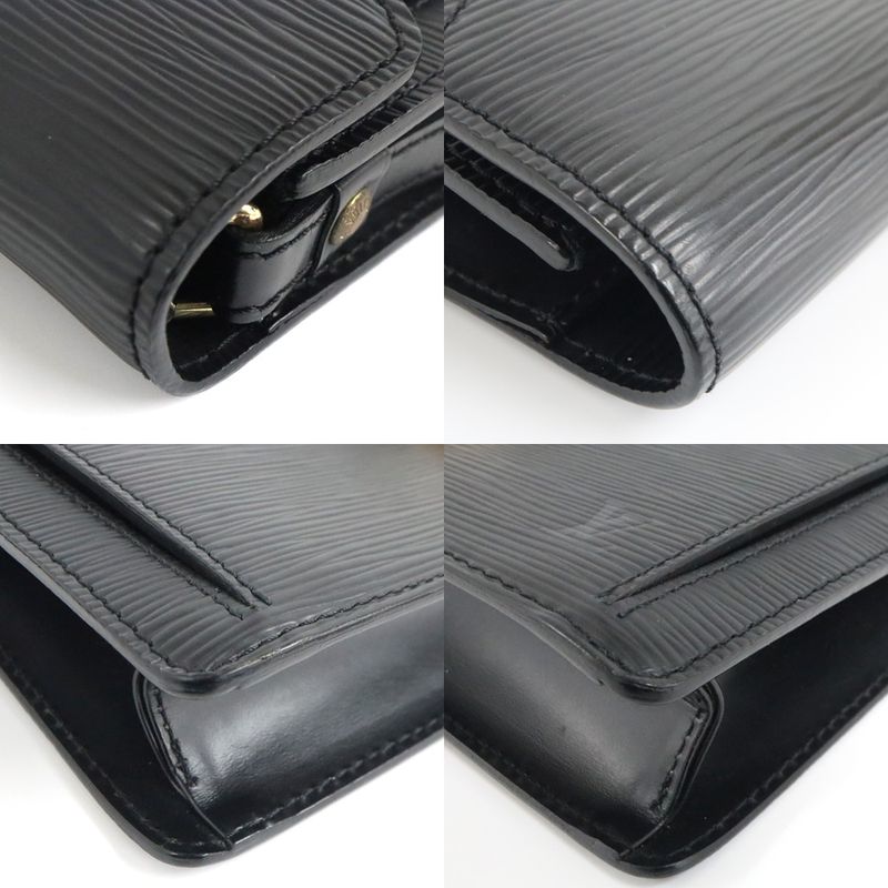 Louis Vuitton Epi Pochette Serie Dragonne M52612 Noir Black Second Bag