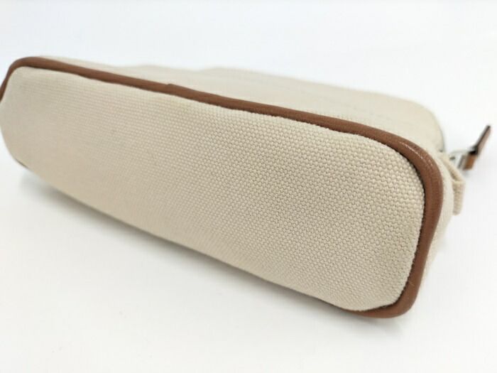 Hermes Bolide Pouch 16 Mini Canvas Beige
