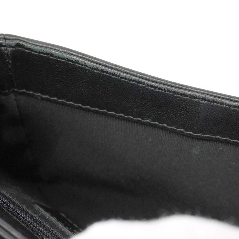 Chanel Shoulder Bag Matelasse Lambskin Black Chien Pan Gold Hardware Women