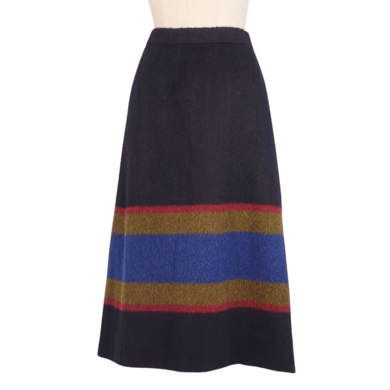 Vintage Hermes Skirt Wrap Skirt Alpaca