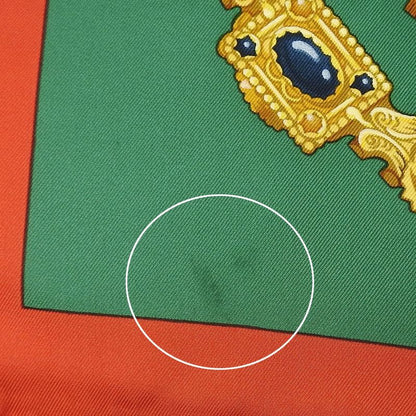 Hermes Scarf Carre 90 Silk 100% Kosmima Universe Blue Green Red Women Hermes