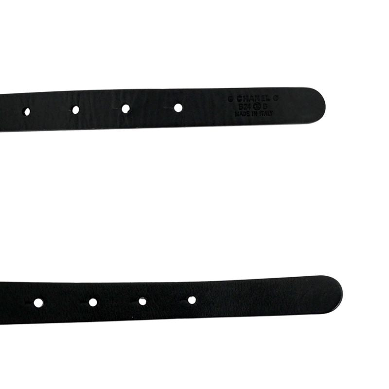 Chanel Chain Belt Black Gdhardware Aaa436 Coco Mark 70 28 Women's Women