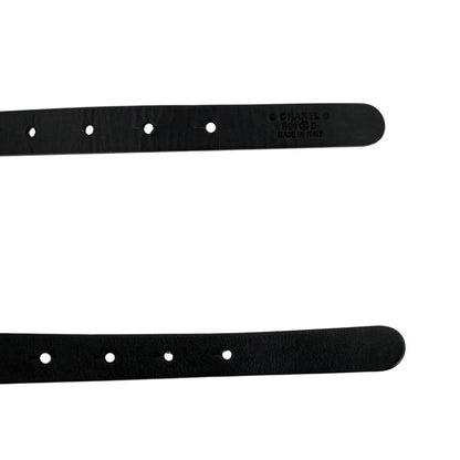 Chanel Chain Belt Black Gdhardware Aaa436 Coco Mark 70 28 Women's Women