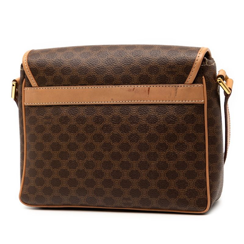 Celine Macadam Brown PVC Leather Women's Celine