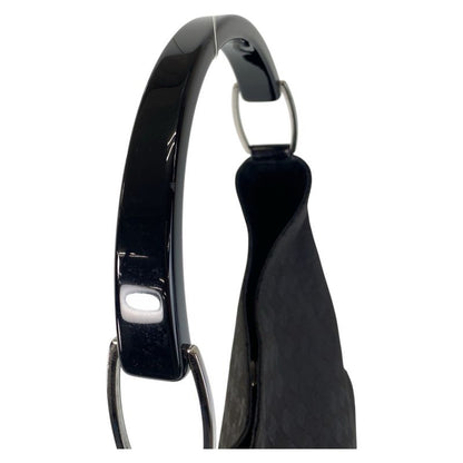 Gucci Black Silver Hardware GG Canvas/plastic 001 3752 Shoulder Bag Women 504840