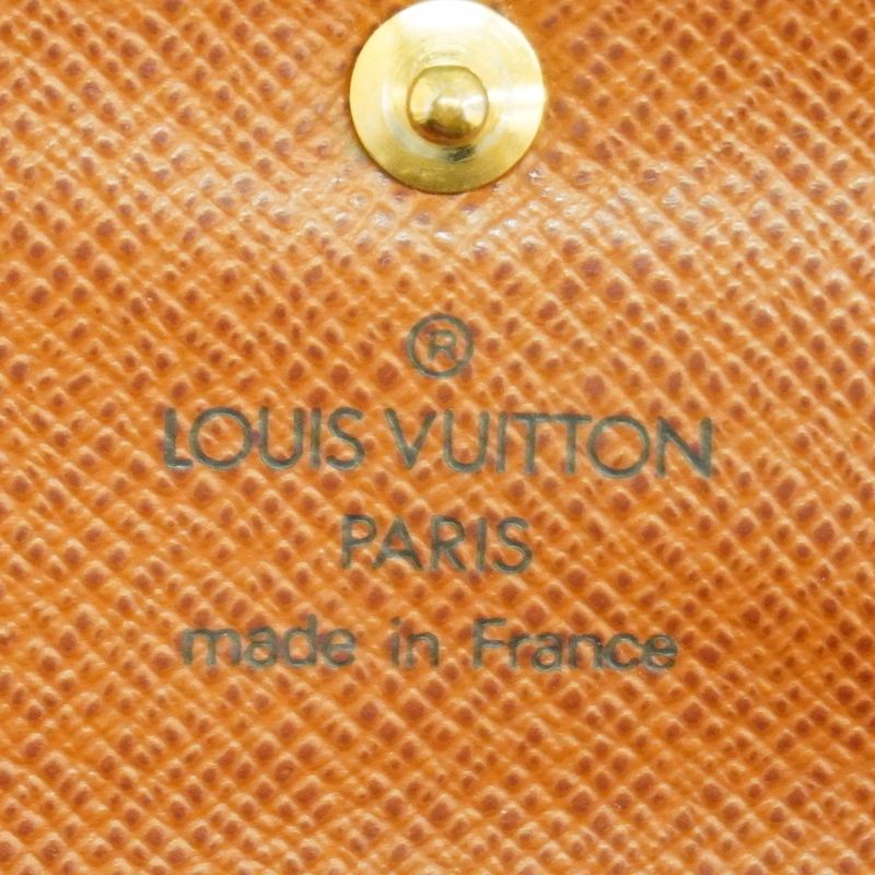 Louis Vuitton Trifold Wallet Monogram Porte Trésor Etui Papier M61202 Brown Men
