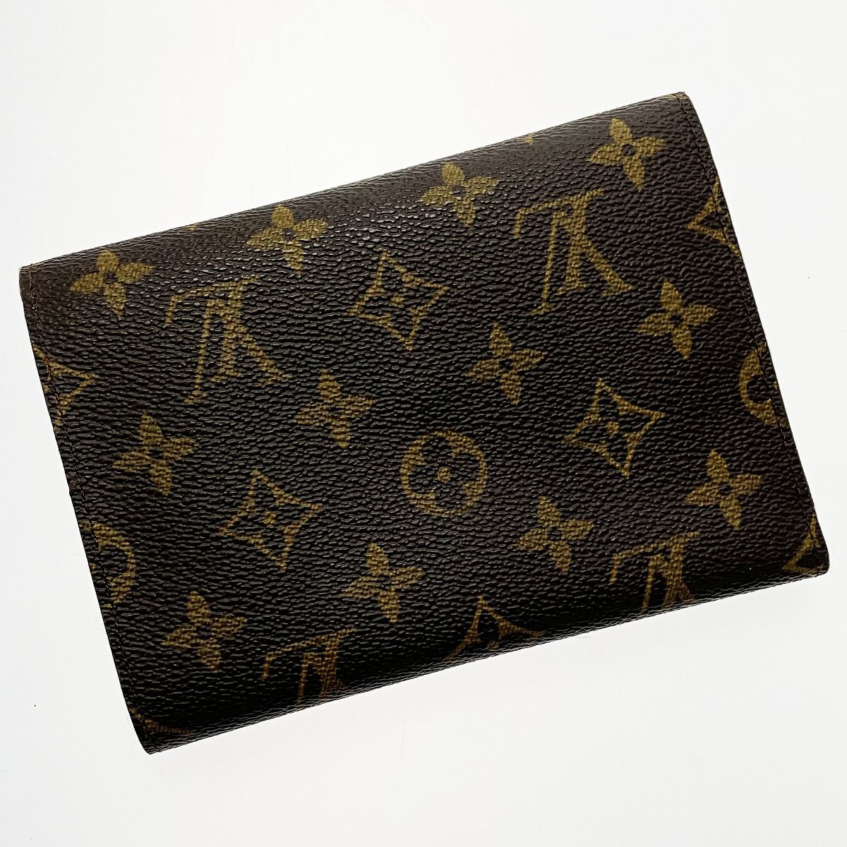 Louis Vuitton Porte Tresor Etuit Papier Sp0937 Brown Monogram Bifold Wallet