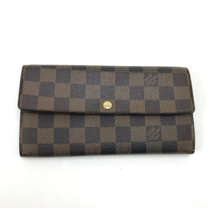 Louis Vuitton Long Wallet Damier Portefeuille Sarah N61734 Brown