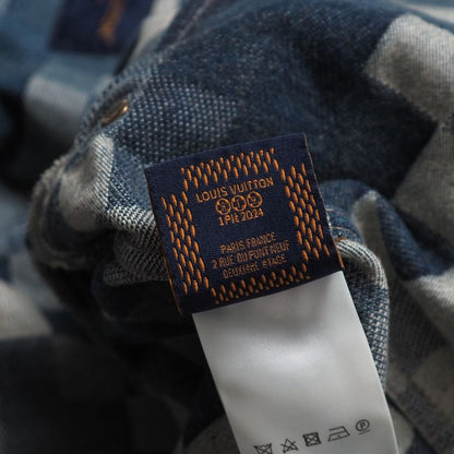 2024ssLouis Vuitton Damier Classic Denim Jacket Denim Jacket Size 50