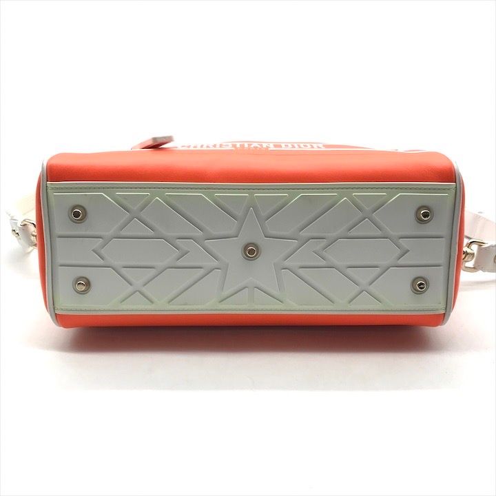 Dior Bow Ring Mini 2-Way Bag Orange