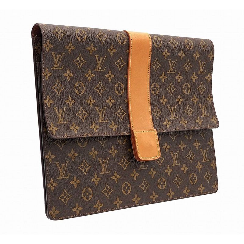 Louis Vuitton Poche Diplomat Homme Monogram Canvas Bag Clutch Bag Document Case