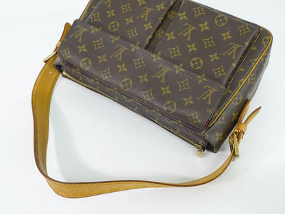 Authentic Louis Vuitton LV Viva Cité GM Monogram Shoulder Bag Handbag Brown