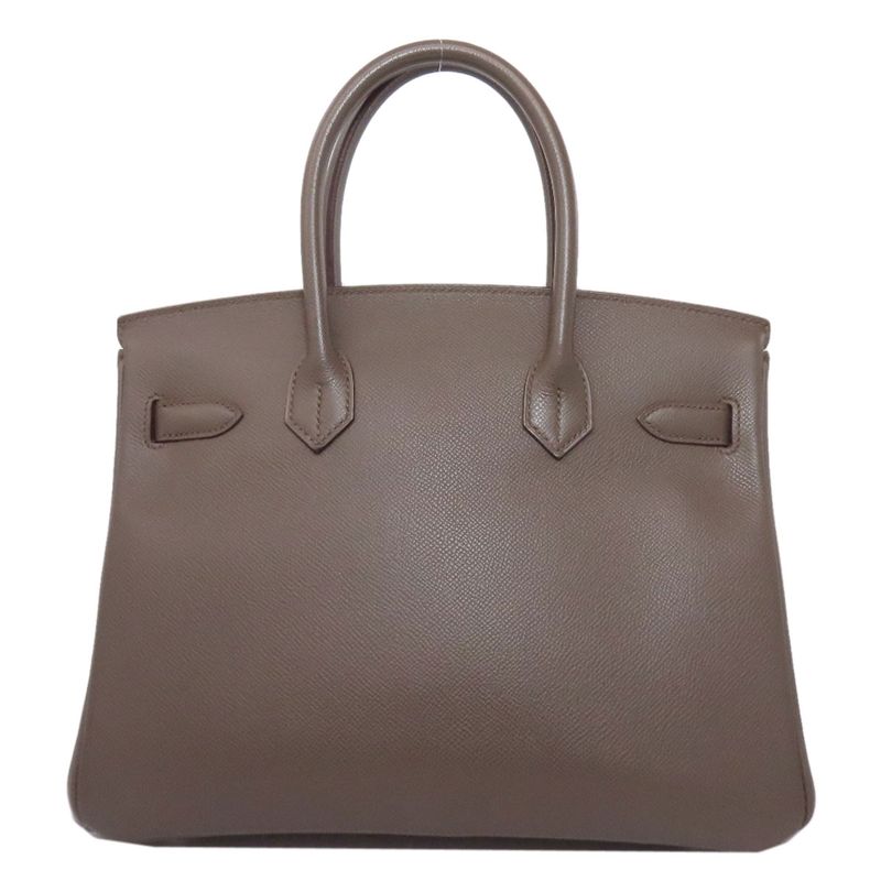 Hermes Birkin 30 Etan Silver Hardware Handbag Epson Women