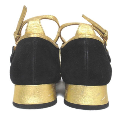 Prada Suede Leather Ankle Strap Sandals Size 36 Equivalent To 23cm (9.06in)