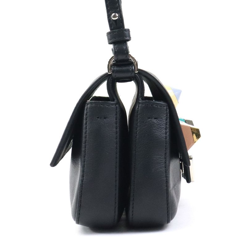 Fendi Crossbody Shoulder Bag Handbag Double Micro Baguette 8m0371-sf5