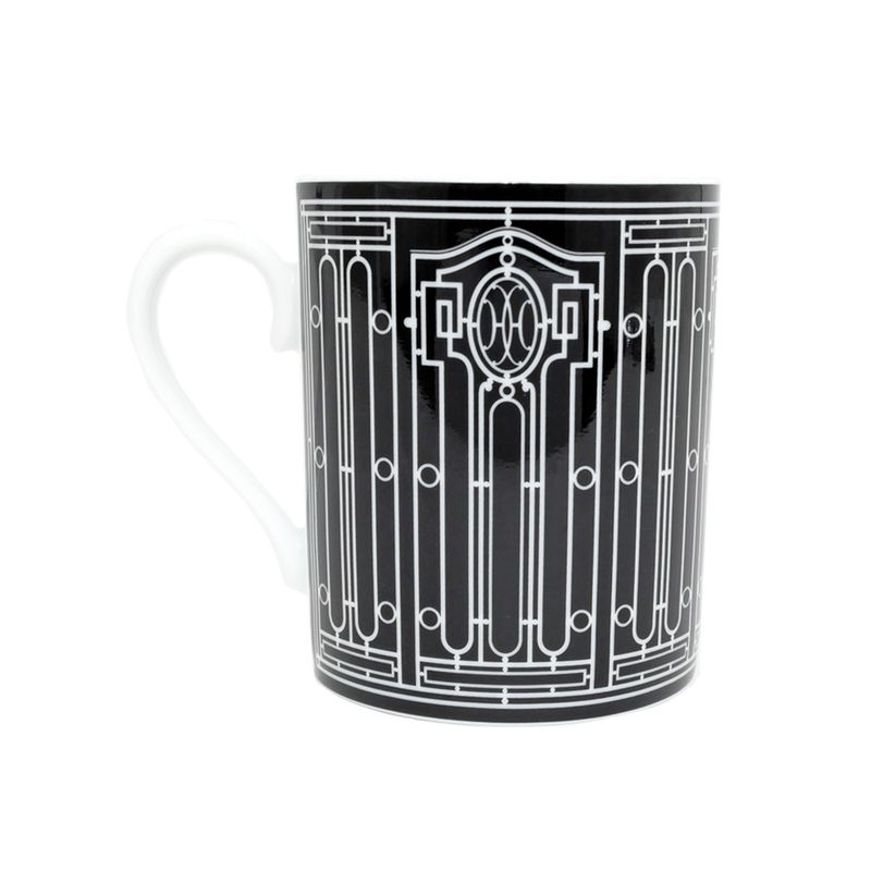 Hermes Mug H DECO Black White Ceramic Tableware Accessories Others