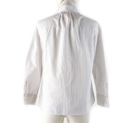 Louis Vuitton 100% Cotton Monogram Pattern LV Embroidery Long Sleeve Shirt