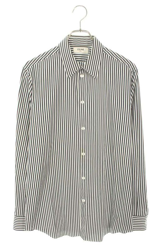 Celine 2c034913c Striped Long Sleeve Shirt Men 39