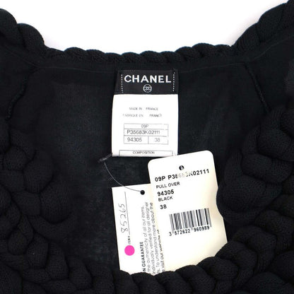 Chanel 09ss Rope Design Pullover Top P35683k02111 Black 38