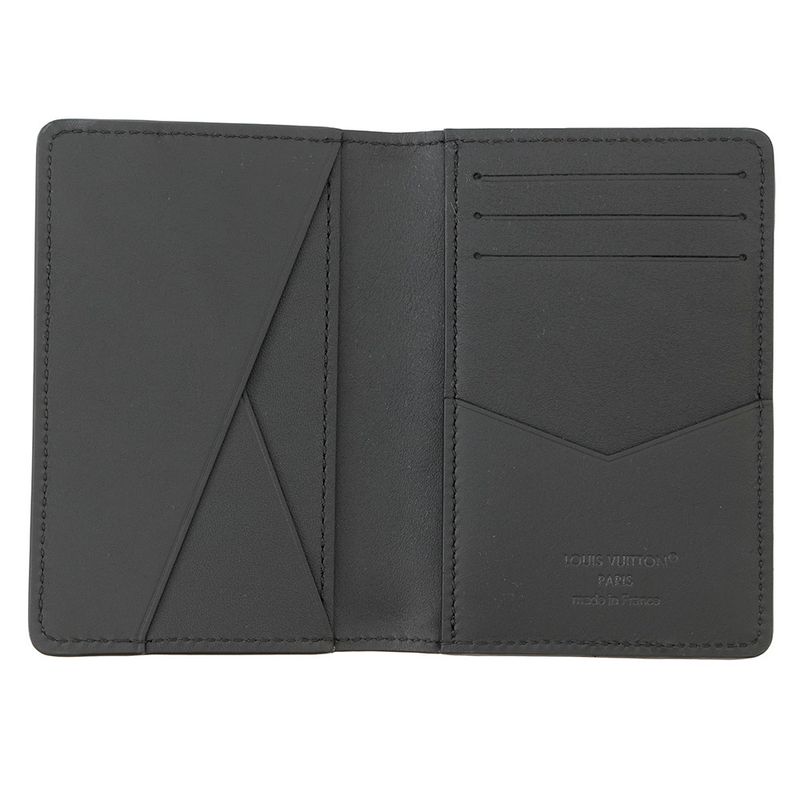 Louis Vuitton Card Case Monogram Taurillon Organizer de Poche Noir Black