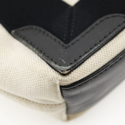 Balenciaga Navy Cabas Su XS Cotton Natural/black Women's Handbag